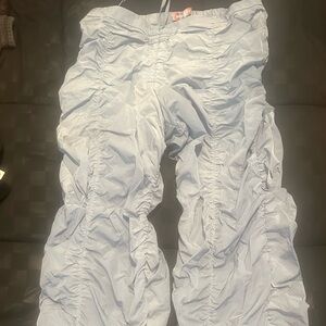 Light Blue Ruched Pants
